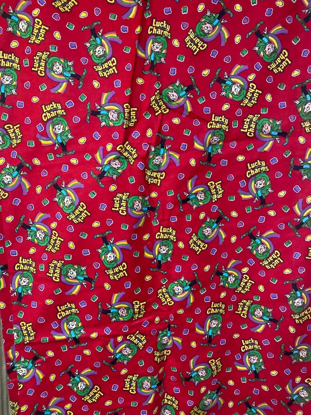 General Mills Lucky Charms Cereal Felt Fabric